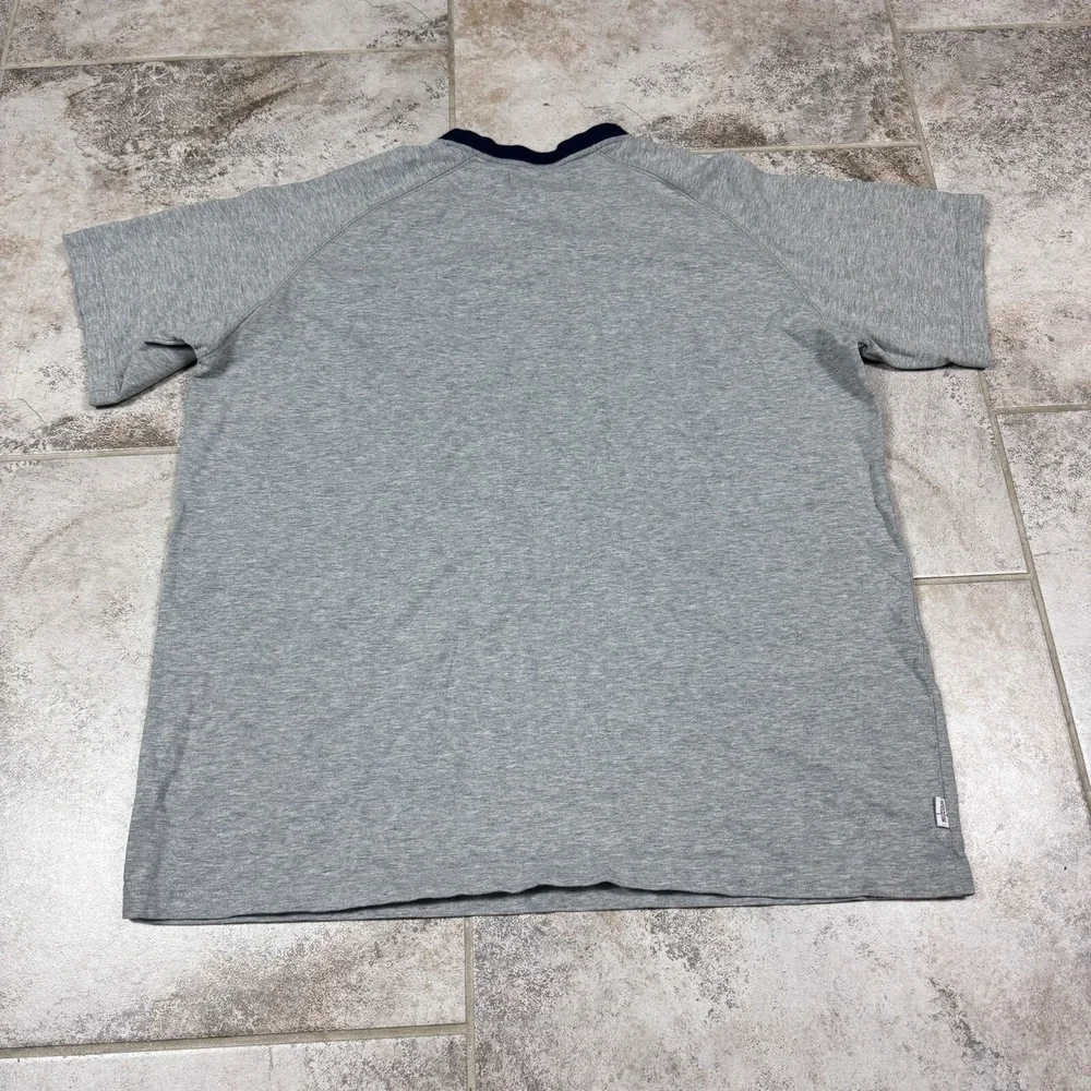 Vintage Polo Sport Ralph‎ Lauren Gray V Neck T-Shirt Mens Large Short Sleeve